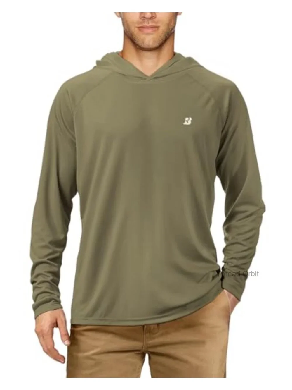 UPF 50+ Long Sleeve Sun Protection Hoodie Rash Guard for Fishing Hiking Running